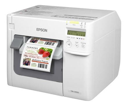 Réalisation avec la TM-C3500 d'EPSON d'étiquettes couleur pour recharges de cigarettes électroniques